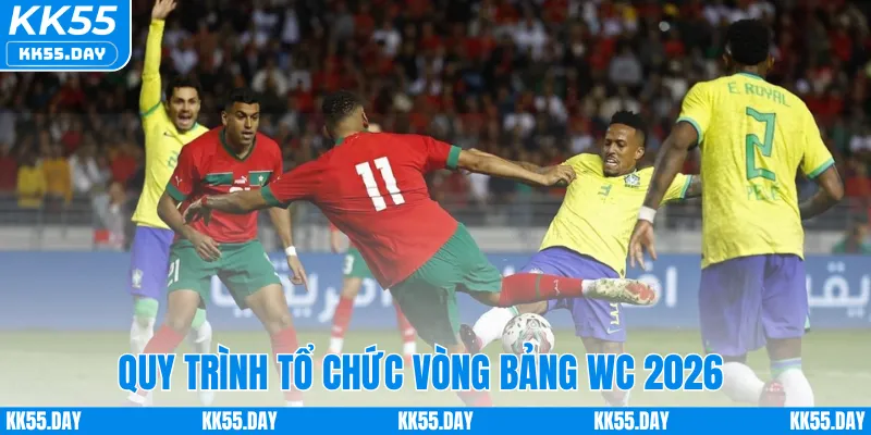Cách thức tổ chức vòng bảng World Cup 2026 tại KK55