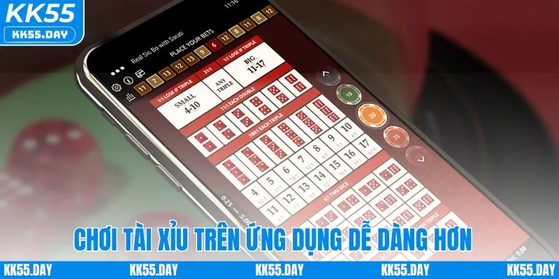 Chơi tài xỉu trên di động sẽ dễ dàng hơn