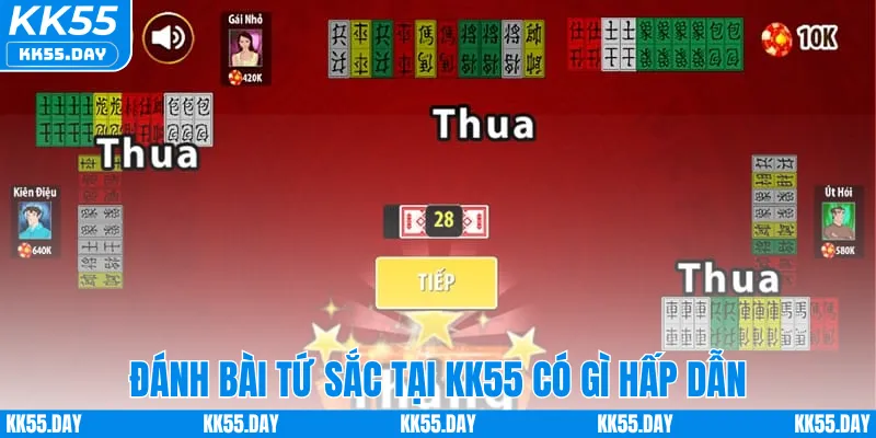 Đánh bài Tứ Sắc tại KK55 có gì hấp dẫn