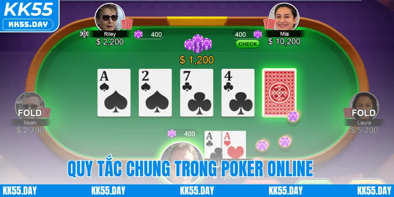 Quy tắc chung trong poker online 