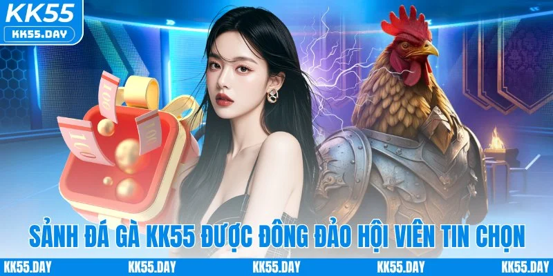 Sảnh đá gà KK55 được đông đảo hội viên tin chọn